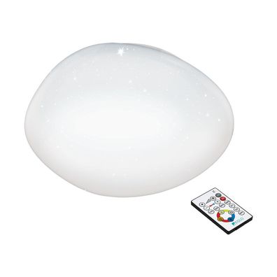 EGLO Sileras LED Deckenleuchte weiss 450mm Kristalleffekt