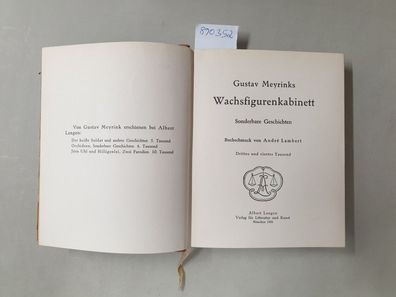 Gustav Meyrinks Wachsfigurenkabinett : Sonderbare Geschichten :