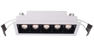 Deko Light Ceti 5 Einbaustrahler LED weiß-matt, schwarz 640lm 2900K >90 Ra 45° Modern