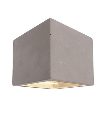 Deko Light Cube Wandleuchte grau, weiß 1 flg. G9 Modern