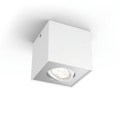 Philips Box moderne LED Aufbauleuchte weiß 1-flg. Einzelspot 10,3x10,3x10cm