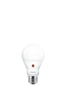 Philips LED E27 A60 Leuchtmittel 7,5W 806lm 2700K warmweiss Dämmerungssensor 6,2x6,2x