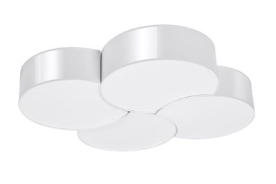 Sollux Circle 4 Deckenlampe weiß 8x E27 dimmbar 78x71,5x11,5cm