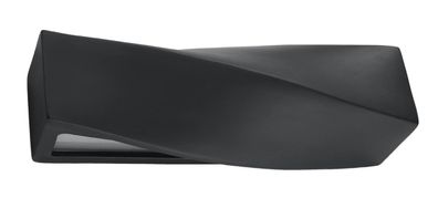 Sollux Sigma Wandlampe schwarz E27 dimmbar 42x12x14cm