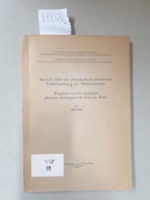 Bericht über die physikalisch-chemische Untersuchung des Rheinwassers IV 1959-1960/ R