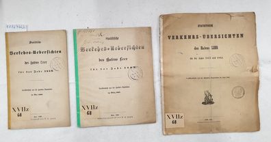 Statistische Verkehrs-Uebersichten des Hafens Leer für das Jahr 1859, 1860, 1863 und