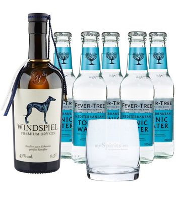Windspiel Gin & Fever-Tree Tonic Set (47 % vol., 1,5 Liter) (47 % vol., hide)