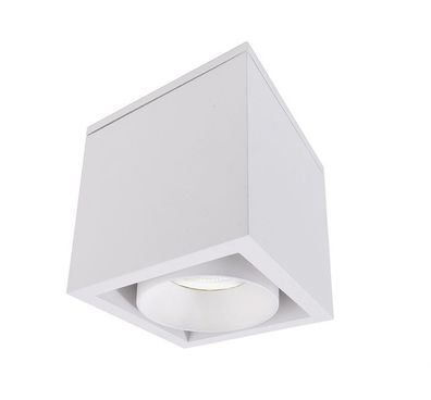 Deko Light Ceti Aufbauleuchte LED weiß-matt, silber IP44 730lm 3000K >80 Ra 35° Moder