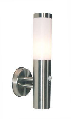 Deko Light Nova II Wandleuchte außen silber, weiß IP44 1 flg. E27 Modern Bewegungsmel