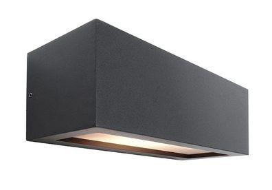 Deko Light Rilongo A Wandleuchte außen anthrazit, weiß IP54 1 flg. E27 Modern