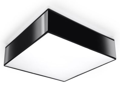 Sollux HORUS moderne Deckenlampe eckig schwarz 2-flg. E27
