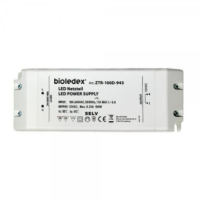 Bioledex® Trafo für LED Technik - 12V 100W DC