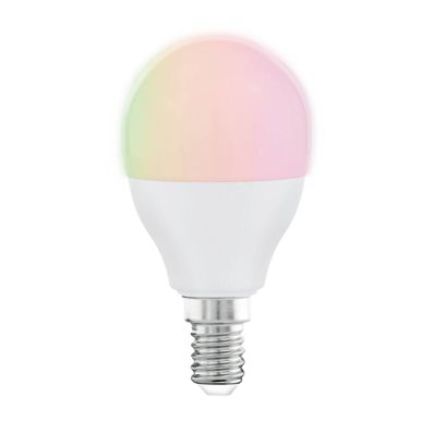 EGLO Connect RGB LED Leuchtmittel E14 G45 5W 470lm 2700-6500K 180° opal App Steuerbar