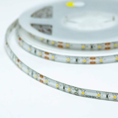 Bioledex LED Streifen 12V 5W/ m 60LED/ m 6000K 5m Rolle IP65 tageslichtweiss