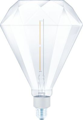 Philips LED E27 Deko Diamond Giant Leuchtmittel 4W 400lm 3000K warmweiss klar dimmbar