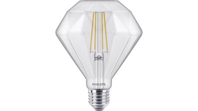 Philips LED E27 Deko Diamond Leuchtmittel 5W 500lm 2700K warmweiss dimmbar 11,2x11,2x