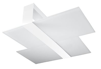 Sollux Massimo Deckenlampe weiß 2x E27 dimmbar 65x50x11cm
