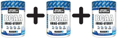 3 x BCAA Amino-Hydrate, Icy Blue Raz - 450g