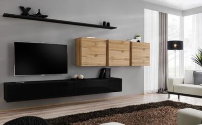 Komplett Set 7tlg TV-Ständer Sideboard Wohnzimmermöbel Modern Einrichtung