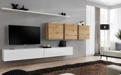 Wohnzimmermöbel Modern Wohnwand Wandschrank Sideboard TV-Ständer Designer