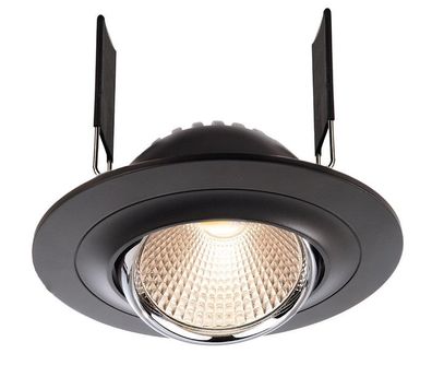 Deko Light Saturn Einbaustrahler LED schwarz 700lm 2700K >80 Ra 30° Modern