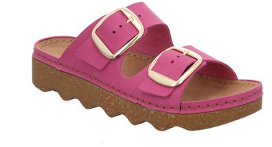 Rohde Damen Foggia Pantoletten Hausschuhe Cloqs Sandalette Sandale 6222 Pink