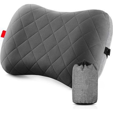 Hikenture inflatable camping travel pillow with removable cushion cover,