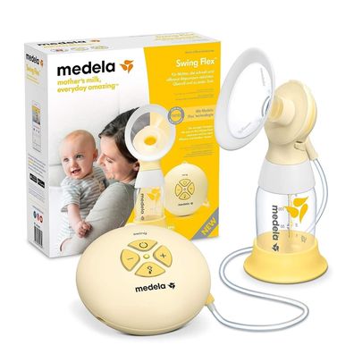 Medela Swing Flex elektrische Milchpumpe – Kompaktes Design – Mit PersonalFit Fl