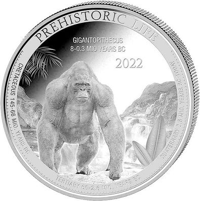 Kongo 2022 - Gigantopithecus 1 Oz Silber*