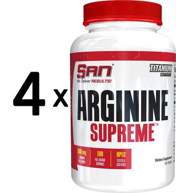4 x Arginine Supreme - 100 caps