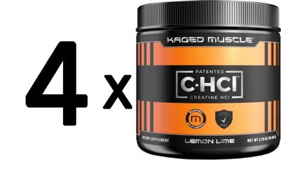 4 x C-HCl Creatine HCL, Unflavored - 56g