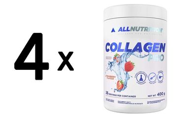 4 x Collagen Pro, Strawberry - 400g