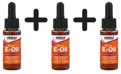 3 x E-Oil, Natural - 30 ml.