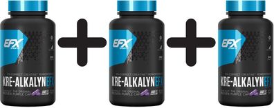3 x Kre-Alkalyn EFX - 120 caps