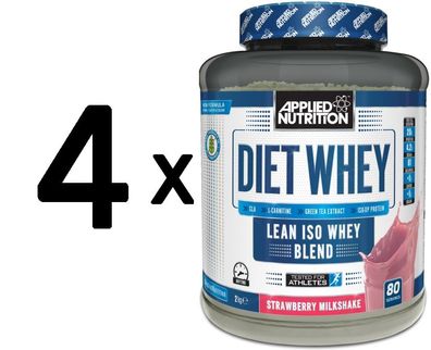 4 x Diet Whey, Strawberry - 2000g