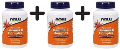 3 x Advanced Gamma E Complex - 120 softgels