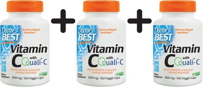 3 x Vitamin C with Quali-C, 1000mg - 360 vcaps
