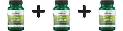 3 x Saffron Extract 2% Safranal, 30mg - 60 vcaps