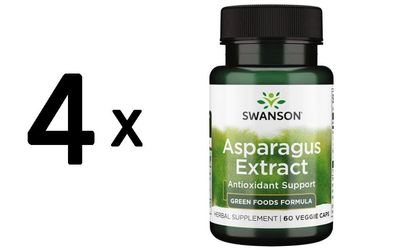 4 x Asparagus Extract - 60 vcaps