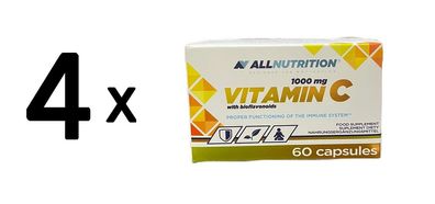 4 x Vitamin C with Bioflavonoids, 1000mg - 60 caps