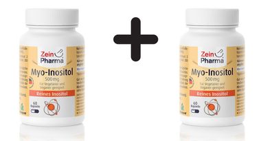 2 x Myo-Inositol, 500mg - 60 caps