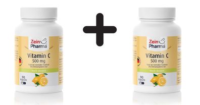2 x Vitamin C, 500mg - 90 caps