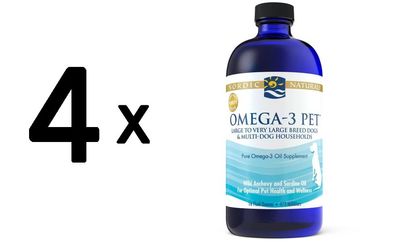 4 x Omega-3 Pet - 473 ml.