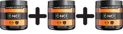 3 x C-HCl Creatine HCL, Unflavored - 56g