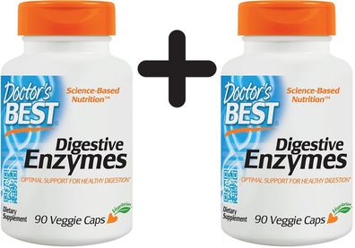 2 x Best Digestive Enzymes - 90 veggie caps