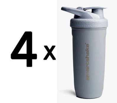 4 x Reforce Stainless Steel, Gray - 900 ml.