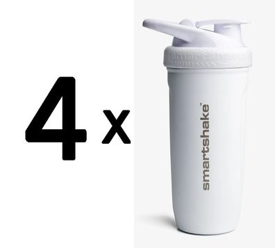 4 x Reforce Stainless Steel, White - 900 ml.