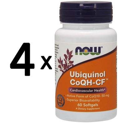 4 x Ubiquinol CoQH-CF - 60 softgels