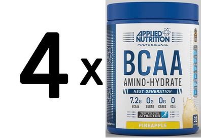 4 x BCAA Amino-Hydrate, Pineapple - 450g