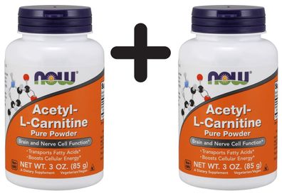 2 x Acetyl L-Carnitine, Pure Powder - 85g
